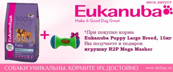 Eukanuba + игрушка R2P
