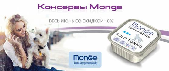 Распродажа консерв для собак Monge Monoproteico