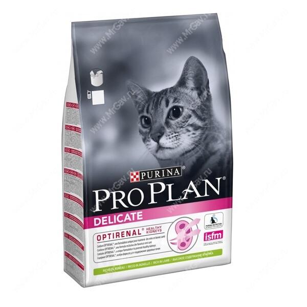Pro Plan Delicate Cat (Ягненок) - Интернет-зоомагазин Мистер Гав