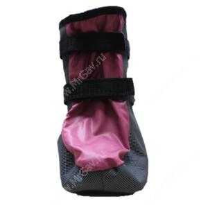 Ботинки утепленные для собак OSSO, 5, черно-розовые