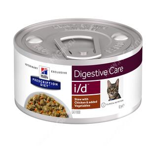 Hill's Prescription Diet i/d Рагу с курицей и добавлением овощей для кошек, 82 г