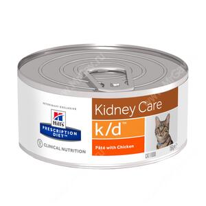 Hill's Prescription Diet k/d Kidney Care влажный корм для кошек с курицей, 156 г