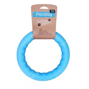 Игровое кольцо для апортировки PitchDog 20, 20 см, голубое