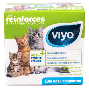 Напиток-пребиотик Viyo Reinforces All Ages Cat для кошек всех возрастов, 7*30 мл