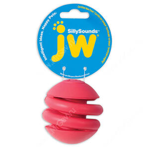Спиральный мяч JW Silly Sounds  из каучука с пищалкой , большой