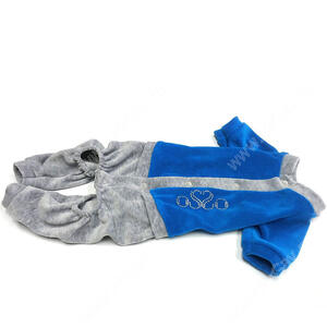 Спортивный костюм из велюра OSSO, 20 см, голубой