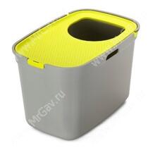 Био-туалет Moderna Top Cat, 59 см*39 см*38 см, серо-лимонный