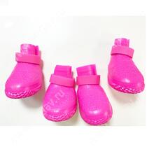 Ботинки Pet Fashion Косточка XL, розовые, силикон