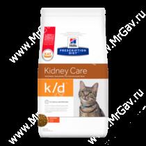 Hill's Prescription Diet k/d Kidney Care сухой корм для кошек с курицей