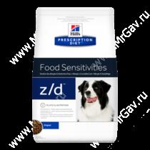 Hill's Prescription Diet z/d Food Sensitivities сухой корм для собак, 10 кг
