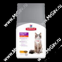 Hill's Science Plan Sensitive Stomach & Skin сухой корм для кошек для здоровья кожи и пищеварения с курицей, 400 г