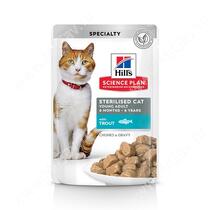 Hill's Science Plan Sterilised Cat влажный корм для кошек и котят от 6 месяцев с форелью, 85 г