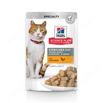 Hill's Science Plan Sterilised Cat влажный корм для кошек и котят от 6 месяцев курица, 85 г