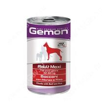 Консерва Gemon Dog Maxi Adult (Кусочки говядины с рисом), 1250 г