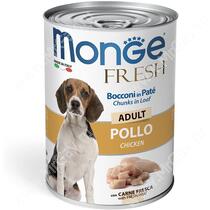 Консерва Monge Dog Fresh для взрослых собак (курица), 400 г