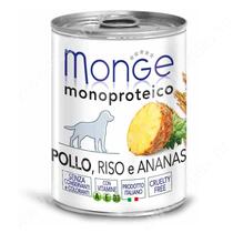Консерва Monge Dog Monoproteico Fruits (Паштет из курицы с рисом и ананасами), 400 г
