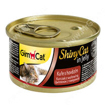 Консервы для кошек GimCat ShinyCat из цыпленка с говядиной