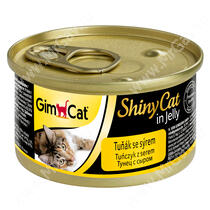 Консервы для кошек GimCat ShinyCat из тунца с сыром