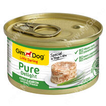 Консервы для собак GimDog Pure Delight из цыпленка с ягненком