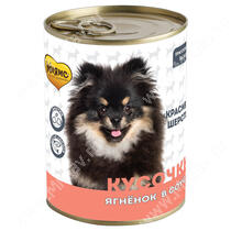 Консервы Мнямс для собак Красивая шерсть (кусочки в соусе с ягненком), 400 г