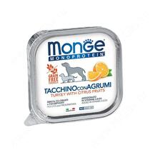 Консервы Monge Dog Monoprotein Fruits (Паштет из индейки с цитрусовыми), 150 г
