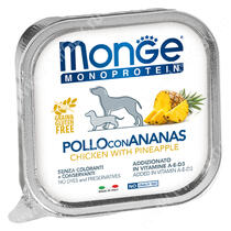 Консервы Monge Dog Monoprotein Fruits (Паштет из курицы с ананасом), 150 г