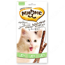 Лакомство Мнямс Pro Pet палочки для кошек с уткой и кроликом, 13,5 см, 3 шт.