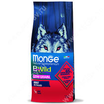 Monge Dog All Breeds Bwild Low Grain Wild Deer (Оленина), 12 кг