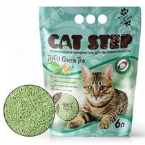 Наполнитель растительный комкующийся Cat Step Tofu Green Tea