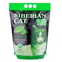 Наполнитель растительный комкующийся Сибирская кошка Tofu зеленый чай