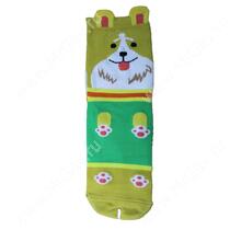 Носки женские Корги 3D ушки, желтый, р. 36-39