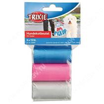 Пакеты для уборки за собаками Trixie, 3 л, 3 рулона по 15 шт., цветные