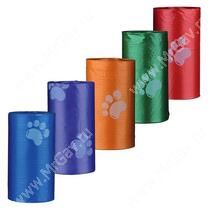Пакеты для уборки за собаками Trixie, 3 л, 8 рулонов по 20 шт., цветные