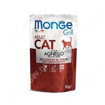 Пауч Monge Cat Grill Pouch (Ягненок), 85 г