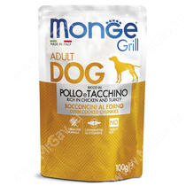 Пауч Monge Dog Grill Pouch (Курица с индейкой), 100 г