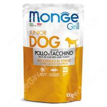 Пауч Monge Dog Grill Puppy&Junior Pouch (Курица и индейка), 100 г