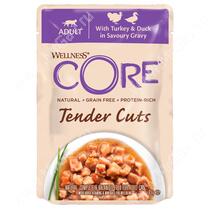 Паучи для кошек Wellness Core Tender Cuts из индейки с уткой (нарезка в соусе), 85 г