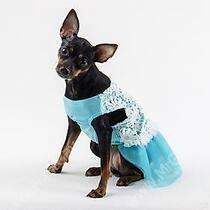 Платье для собак Нежность, XL, 42 см, голубое