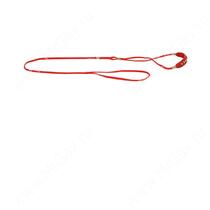 Ринговка Collar DogExtreme с кожаной накладкой и стразами, 130 см*5 мм, красная