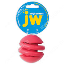 Спиральный мяч JW Silly Sounds  из каучука с пищалкой , средний
