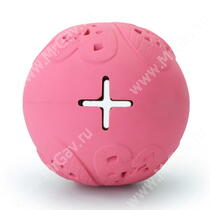 Суперпрочная игрушка Мяч Клевер, 9 см, розовая