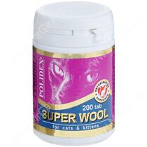 Витамины Polidex Super Wool (Супер Вул) для кошек, 200 шт.